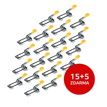 Svěrák JC Metal Sada 15+5 ks: Háková upínka 410