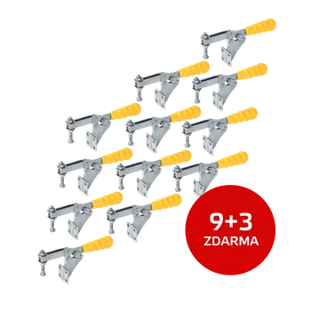 Svěrák JC Metal Sada 9+3 ks: Vodorovná upínka 131