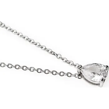 Náhrdelník franco bene Náhrdelník s přívěskem kamínku - stříbrný | 1058