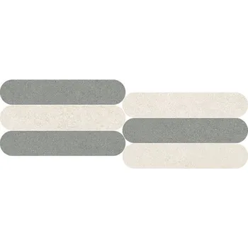 Obklad Khroma Curves Ottanio/Talco - dlaždice mozaika 20x60 KRM778N