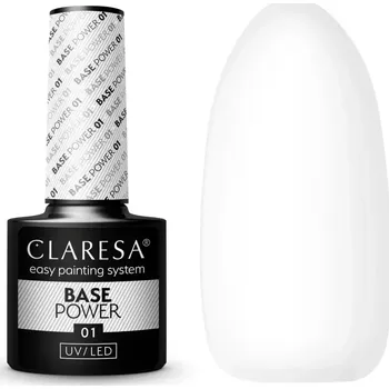Lak na nehty Gel lak CLARESA® Base Power 01 - průhledný, 5g
