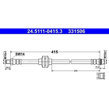 Brzdová hadice Brzdová hadice ATE 24.5111-0415.3