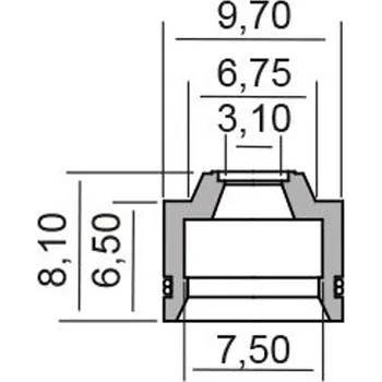 Těsnění pro motocykl RMS Gufero RMS 100669230 valve stem