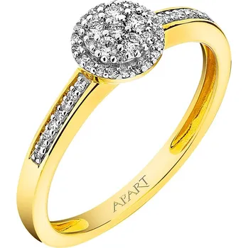 Prsten Zlatý prsten s diamanty - 0,16 ct - ryzost 585 - 157.195