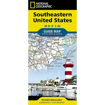 National Geographic Maps mapa USA Southeast 1:1,3 mil. voděodolná