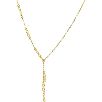 Náhrdelník Pozlacený stříbrný náhrdelník - nekonečno - AP530-8530