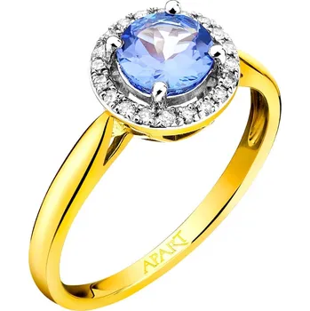 Prsten Zlatý prsten s brilianty a tanzanitem - ryzost 585 - 109.636