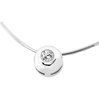 Přívěsek Přívěsek z bílého zlata se zirkonem - Z-88.02