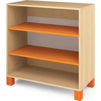 Šatní skříň Nízká skříň ORZE 2 police (více barev) Žlutá Bříza