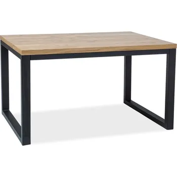 Jídelní stůl SIGNAL Jídelní stůl - LORAS II, 150x90, masivní dub/černá