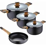 Sada nádobí BERGNER s nepřilnavým povrchem 7 ks Earth Black