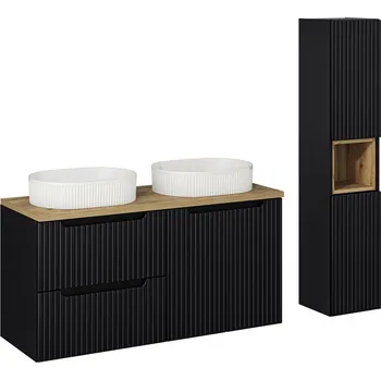 Koupelnový nábytek Koupelnová sestava NOVA ČERNÁ 150