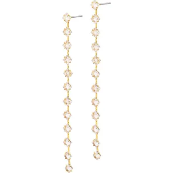 Náušnice Pozlacené náušnice z mosazi se zirkony - AR534-5545