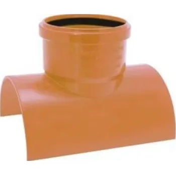 Kanalizační potrubí Midas AIRFIT PVC-U nalepovací sedlo 90°, DN 160/110, pro KG, oranžová