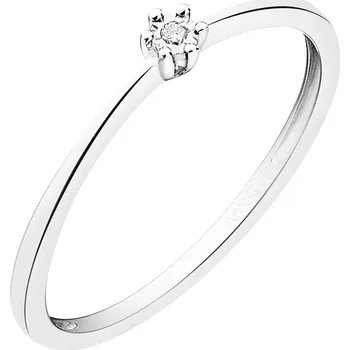 Prsten Prsten z bílého zlata s briliantem - 0,01 ct - ryzost 585 - 103.560