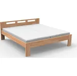 Dvoulůžková postel NELA z masivu (Buk), Bez roštu