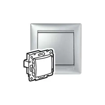 Elektroinstalační materiál LEGRAND Spínač VALENA 770205 č.6 Hliník 770205