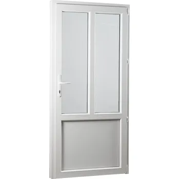 Vchodové dveře SKLADOVÁ-OKNA.cz Vedlejší vchodové dveře REHAU Smartline+, pravé - 980 x 2080 mm Bílá (5313)