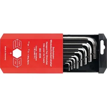 Klíč Sada inbusové klíče vnitřní 6-hran 5/64"-3/8"x mm format