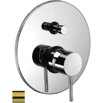 Vodovodní baterie Paffoni Light - Baterie pod omítku pro 2 spotřebiče, kartáčovaná zlatá LIG015HGSP