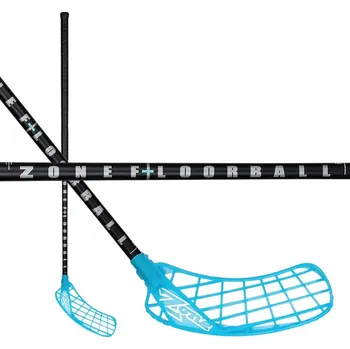 Florbalová hůl Zone Hyper Intro 29 Black/Cyan Pravá (pravá ruka dole) 96 cm (= 107 cm)