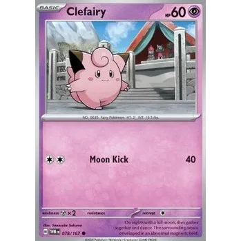 Sběratelská karetní hra Pokémon TWM 078/167 Clefairy - Twilight Masquerade Stav: Near Mint, Verze: NORMAL