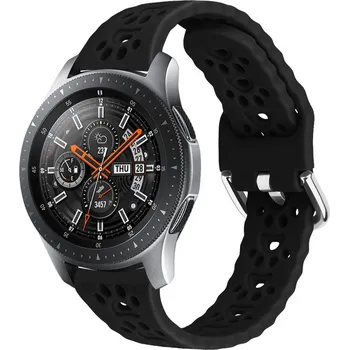 Chytré hodinky Řemínek s perforovanými pacičkami a přezkovým zapínáním 22mm Barevná varianta: Černý