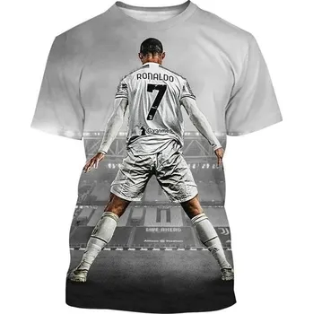 Dívčí tričko Dětské TRIČKO s 3D potiskem Cristiano Ronaldo Barva: fkj-0227-102, Velikost: 140