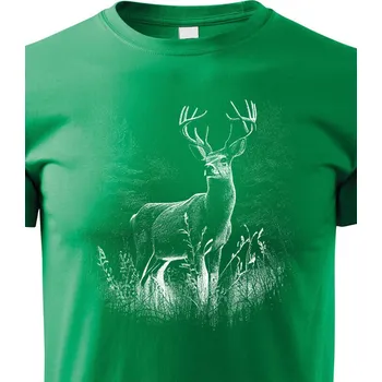 Chlapecké tričko Dětské tričko Jelen, Barva Zelená, Velikost 134 cm/8 roků, Canvas Dětské tričko Bezvatriko.cz 2161