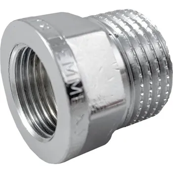 Instalatérský materiál TIEMME mosazná spojka ŠM 1" x 3/4", chrom