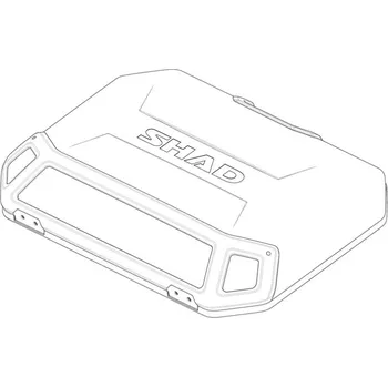 Zavazadlo na motocykl Kryt kufru SHAD TERRA 203163R hliník (side case)