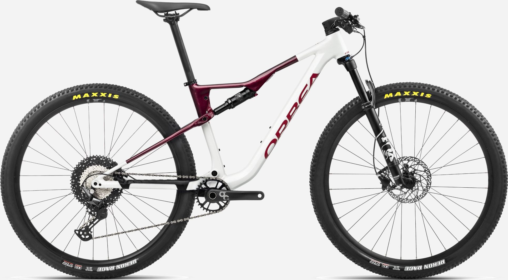 ORBEA OIZ H30 2024 White Chic - Shadow Coral - celoodpružené kolo - L