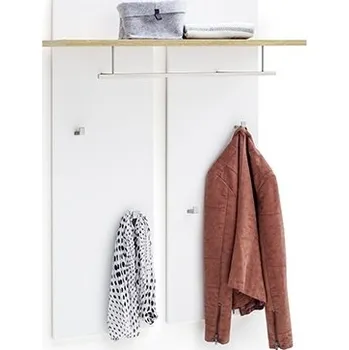 Věšák Věšák na oblečení CALI (Bílá + Dub)