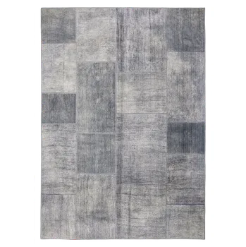 Koberec Kusový koberec s nízkým vlasem Stampa, 170 × 120 cm, jeans béžový, 100% polyester 751062