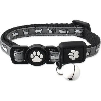 Obojek ACTIV CAT Reflective černý