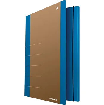 Obal na knihu DONAU spisové desky s gumičkou LIFE, A4, karton, neonově modré