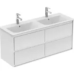 Ideal Standard Connect Air - Skříňka pod dvojumyvadlo 120 cm, lesklá bílá/matný bílý lak E0822B2