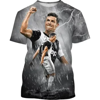 Dívčí tričko Dětské TRIČKO s 3D potiskem Cristiano Ronaldo Barva: fkj-0227-101, Velikost: 150