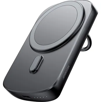Powerbanka Joyroom JR-W030 Magsafe 15W bezdrátová mini powerbanka s opěrkou ring 6000mAh černá