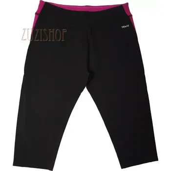 Dámské legíny Dámské 3/4 legíny Wolf H2446 vel. L černá - fialový pas