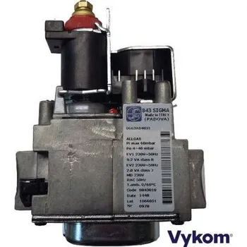 Příslušenství ke kotli Plynový ventil SIT 843 SIGMA, 230V, 4-40 mbar, HI-LO