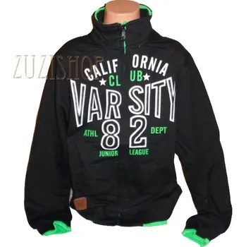 Chlapecká mikina Chlapecká bavlněná mikina Kugo vel. 140 černá