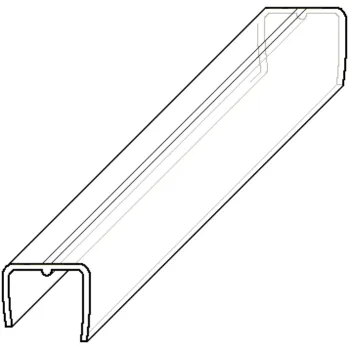 Stavební materiál LANIT PLAST Ukončovací U-profil 16 mm polykarbonát čirý 2,1 m