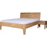 Manželská postel FANTAZIE nastavitelné čelo šikmé, 180 cm, dub nature