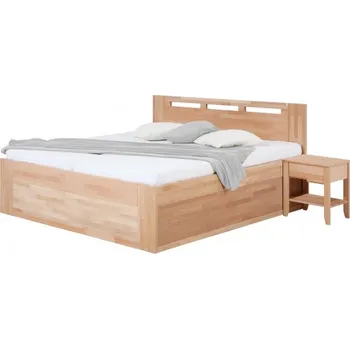 Ložnice Manželská postel VALENCIA Senior s úložným prostorem 180 cm, buk cink