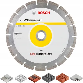 Řezný kotouč Bosch diamantový dělicí kotouč ECO For Universal 230 × 22,23 × 2,6 × 7 2608615031
