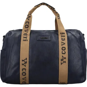 Cestovní dámská koženková taška Gitara, tmavě modrá