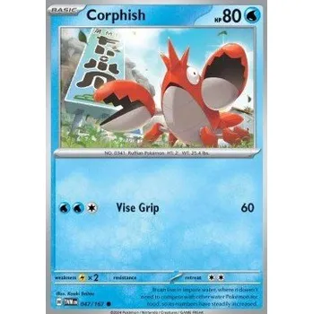 Sběratelská karetní hra Pokémon TWM 047/167 Corphish - Twilight Masquerade Stav: Near Mint, Verze: NORMAL