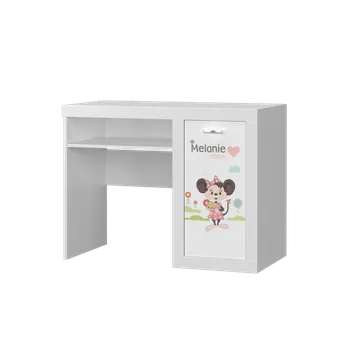 Dětský stůl Psací stůl FILIP s motivem MYŠKA MINNIE (Bílá)