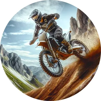 Jedlá dekorace na dort Jedlý papír motokros